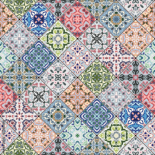 Naklejka na szybę Abstrakcyjne wzory patchwork