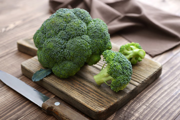 Wall Mural - Bunch of fresh green broccoli