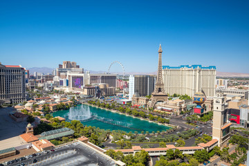 Wall Mural - Aerial view of Las Vegas strip