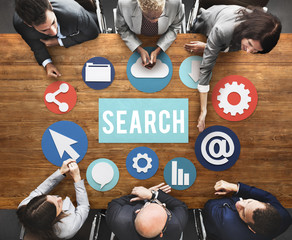 Wall Mural - seo search engine optimization searching concept