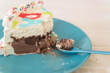 happy birthday ice-cream cake