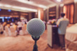 © THANANIT - Abstract blurred photo of conference hall or seminar room with a