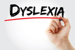 © dizain - Hand writing Dyslexia with marker, concept background
