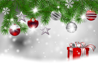 Wall Mural - Christmas holiday illustration