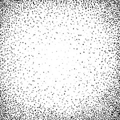 Wall Mural - square border frame with black dots on white background
