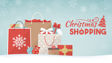 Christmas Gifts And Shopping Bags