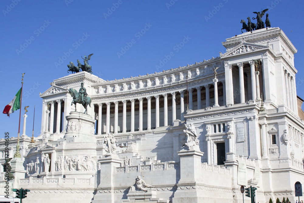 Obraz na płótnie Pomnik Emanuela w Rzymie w salonie
