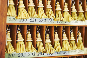 Wall Mural - hotel keys at reception desk counter