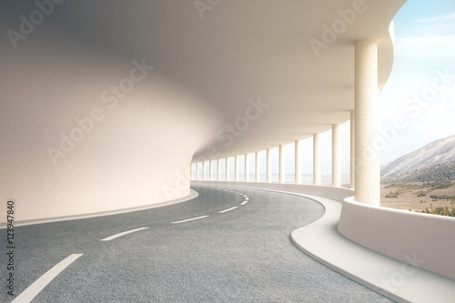 Dekoracja na wymiar  tunel-drogowy-z-widokiem-na-krajobraz
