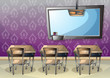 © toonsteb - cartoon vector illustration interior classroom with separated layers in 2d graphic
