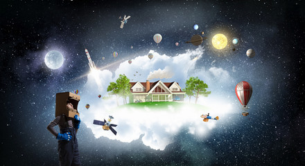 Wall Mural - Earth day concept . Mixed media