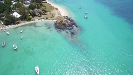 Wall Mural - Aerial View: Pointe aux Roches, Mauritius