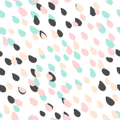 Poster - hand drawn abstract seamless pattern