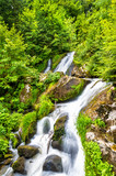 Fototapeta Las - Triberg Falls, one of the highest waterfalls in Germany