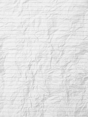 Sticker - Crumpled sheet of lined paper or notebook paper