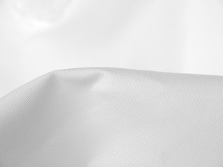 closeup white fabric crumpled