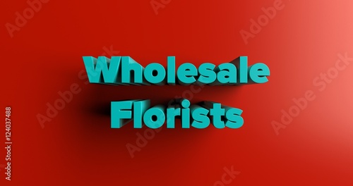 Wholesale Florists 3d Rendered Colorful Headline Illustration