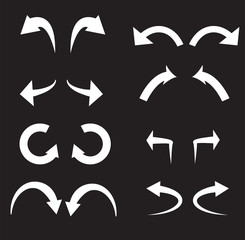Wall Mural - undo and redo vector icon set.