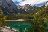 Fototapeta Do pokoju - Mountain Lake di Braies, Italy