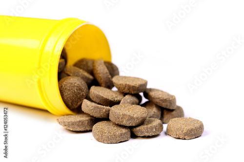 Fotografie, Obraz Algae eater wafers fish food for aquarium