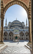 The Main Entrance of the Blue Mosque in Istanbul, Turkey
