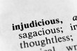 Injudicious