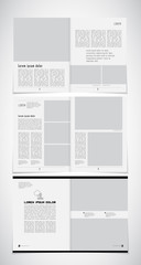 Design broschure template, vector layout