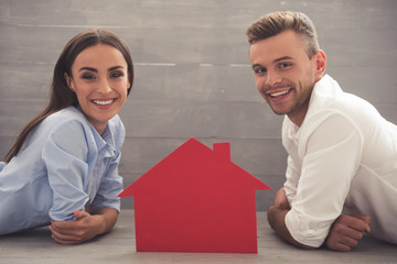 Wall Mural - Beautiful young couple