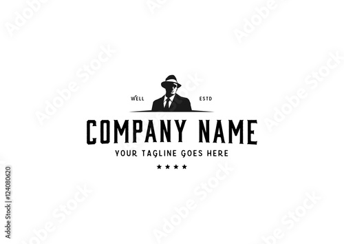 mafia logo design vector de Stock | Adobe Stock