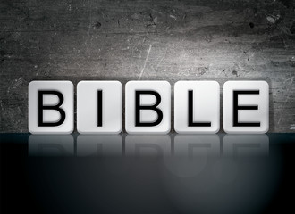 Poster - Bible Tiled Letters Concept and Theme