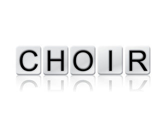 Sticker - Choir Isolated Tiled Letters Concept and Theme