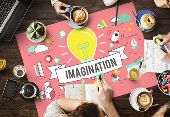 Wall Mural - imagination thinking ideas creativity suggestion concept
