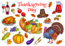 Thanksgiving Traditional Celebration Symbols