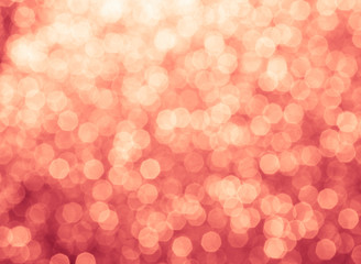Wall Mural - red and orange holiday bokeh. abstract christmas background