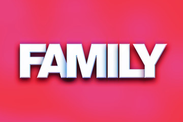 Poster - Family Concept Colorful Word Art