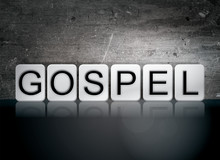 Gospel Tiled Letters Concept And Theme
