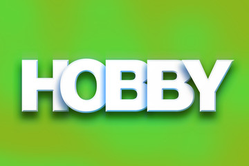 Hobby Concept Colorful Word Art