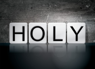 Poster - Holy Tiled Letters Concept and Theme