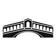 Venice bridge icon. Simple illustration of bridge vector icon for web