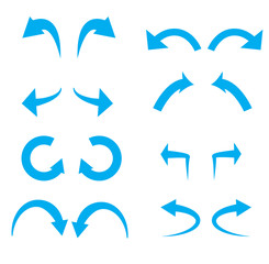 Wall Mural - undo and redo vector icon set.