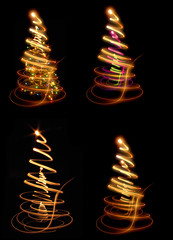 Sticker - abstract christmas tree