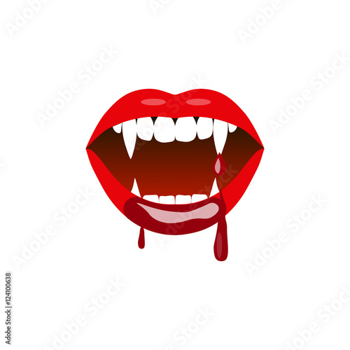 Vampire lips, blood icon vector - Buy this stock vector and explore ...