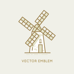 windmill - bakery emblem