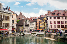 The Palais De L'Isle And Thiou River In Annecy, France