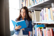 © Syda Productions - high school student girl reading book at library