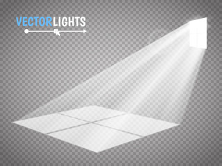 Aufkleber - The light rays pass through the window. special effect for your artwork. Vector illustration
