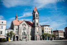 Town Square In Tarnowskie Gory, Poland
