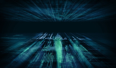 digital code background