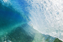Blue Ocean Wave;Hana, Maui, Hawaii, United States Of America