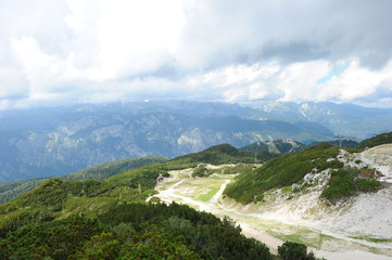 Vogel mountain in Slovenian national park Triglav